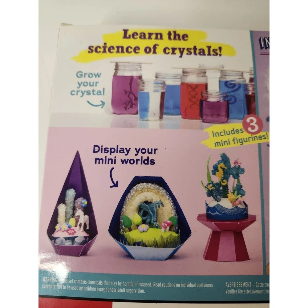 Klutz Grow Your Own Crystal Mini Worlds Science & Activity Kit